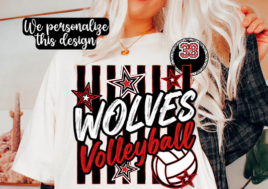 Wolves Volleyball Tee