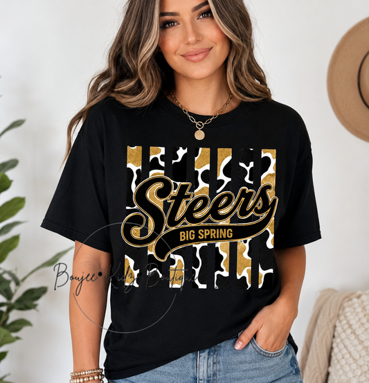 Camo Steers Tee